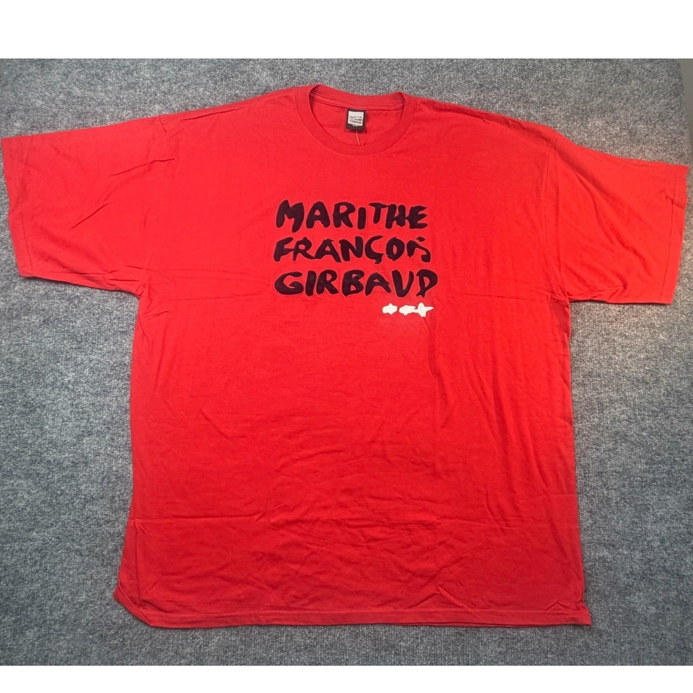 Vintage Marithe Francois Girbaud Mens Red Graphic T-Shirt 3XL New With‎ Tags NWT